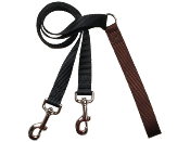 4-Configuration Freedom Training Leash: Matches Brown Harness