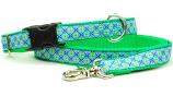 Dog Collars: 1" Wide Lucky Clover Collar