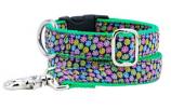 Dog Collars: 1" Wide Margarita Daisy Collar