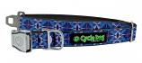 Cycle Dog: WaterProof Blue Kaleidoscope Collar 1.5" Widths