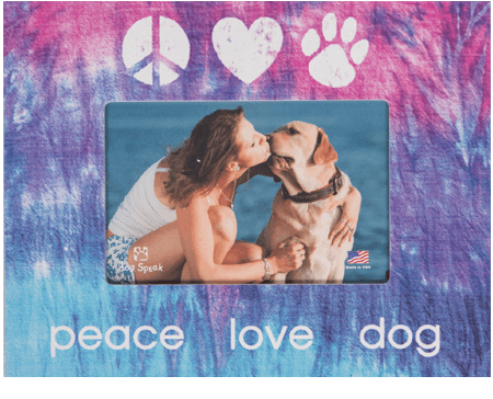 Gifts:  Picture "Frame Peace Love Dog"