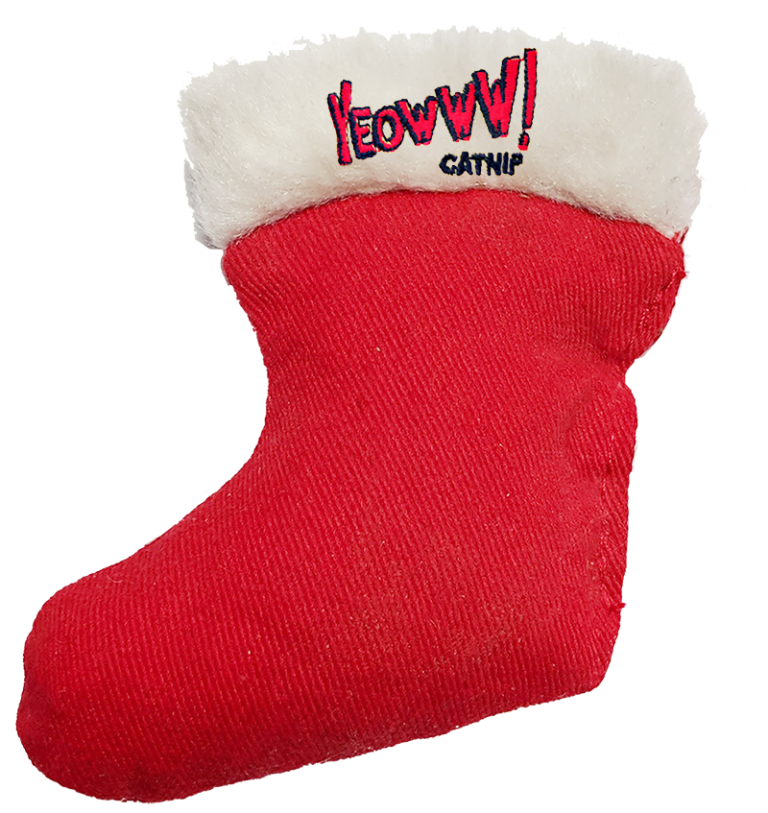 Cat Toy:  Holiday Stocking Toy Yeowww! Stuffed with Organic Catnip