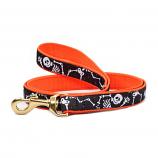 Dog Collars: 5/8" or 1" Wide Bone Jangles Leash