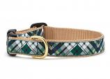 Dog Collars: 5/8" or 1" Wide Gordan Plaid Clip Collar