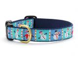 Dog Collars: 5/8" or 1" Wide Holiday, Snowmen Collar