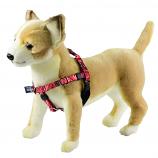 Tiny XX-Small Red Bandana Freedom No-Pull Harness with Silver Back Loop